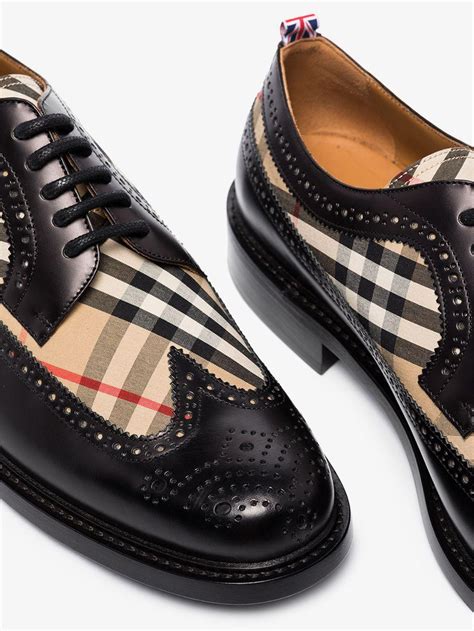 burberry brogue detail leather derby shoes|Burberry Limited.